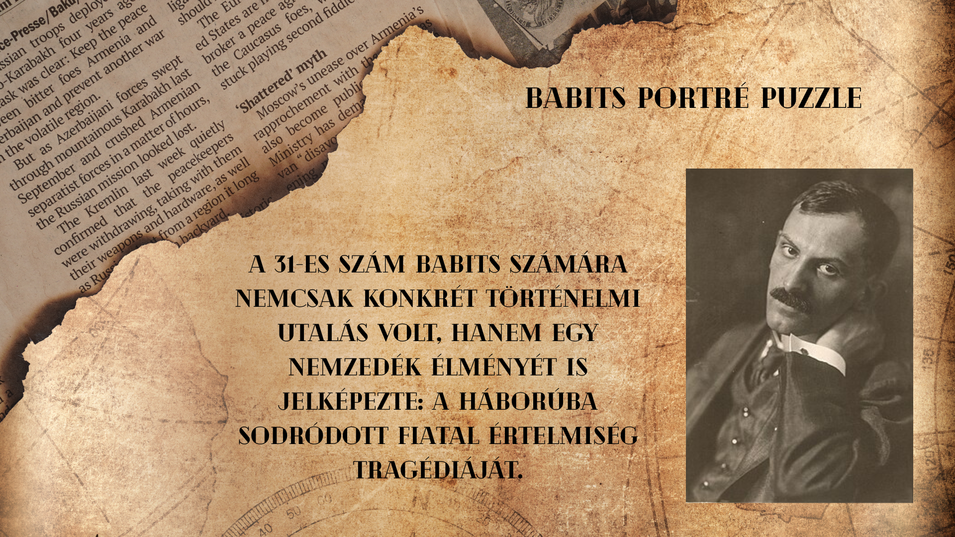 3. állomás – Babits portré puzzle