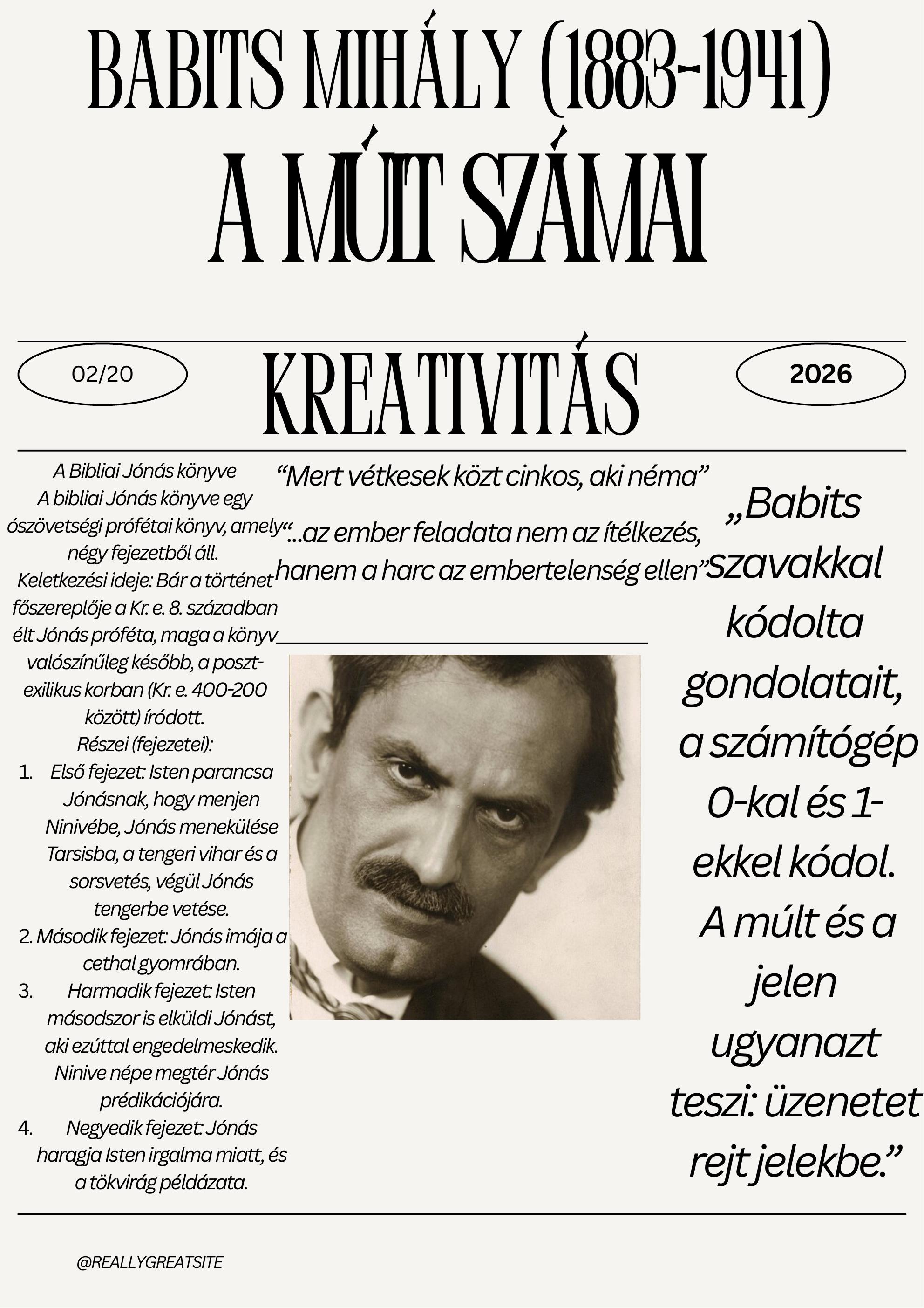 Babits Mihály életrajz – előnézet